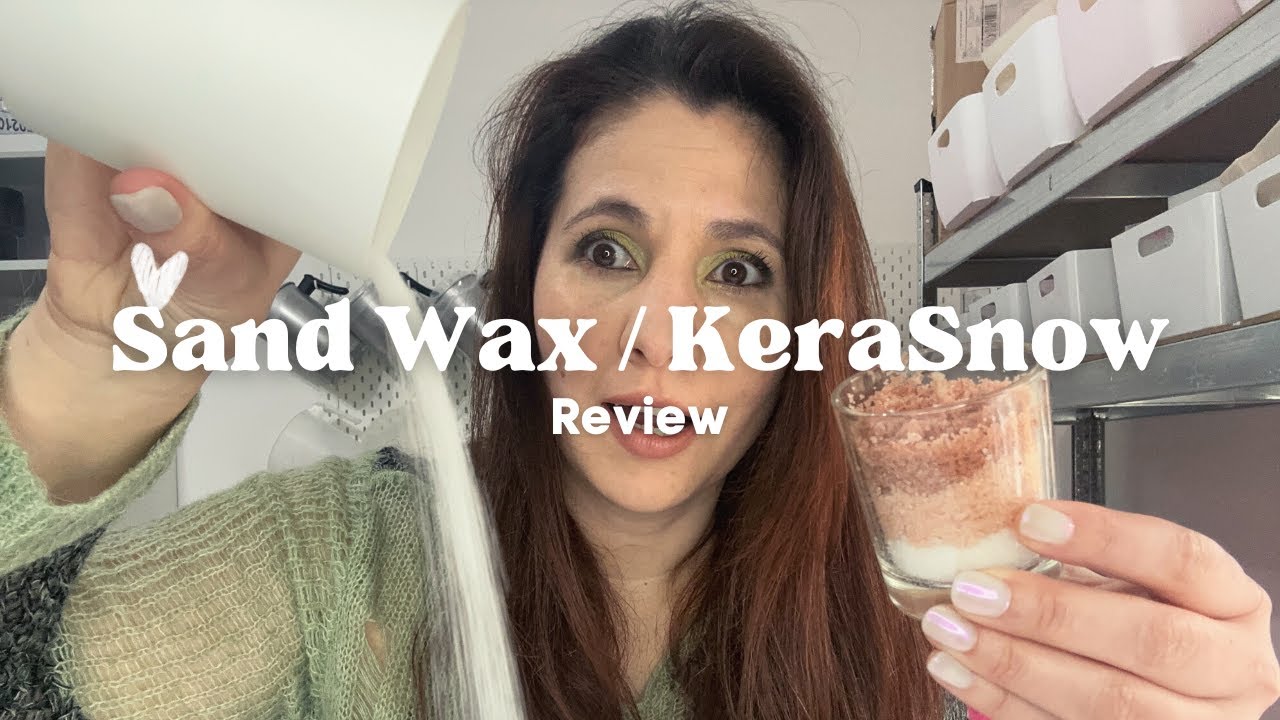 Kerasnow no Melt/No Pouring NEW Candle Wax Review | Making sand wax candles for the first time!