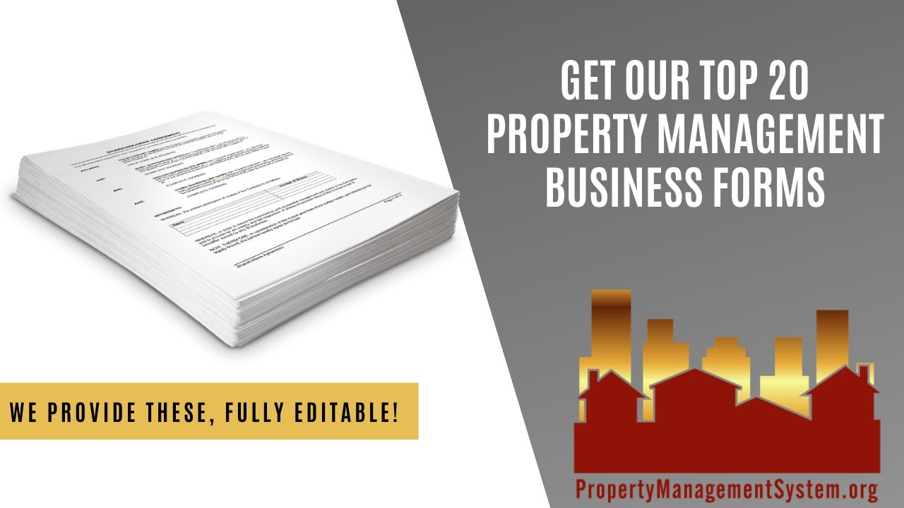 Top 20 Property Management Business Forms