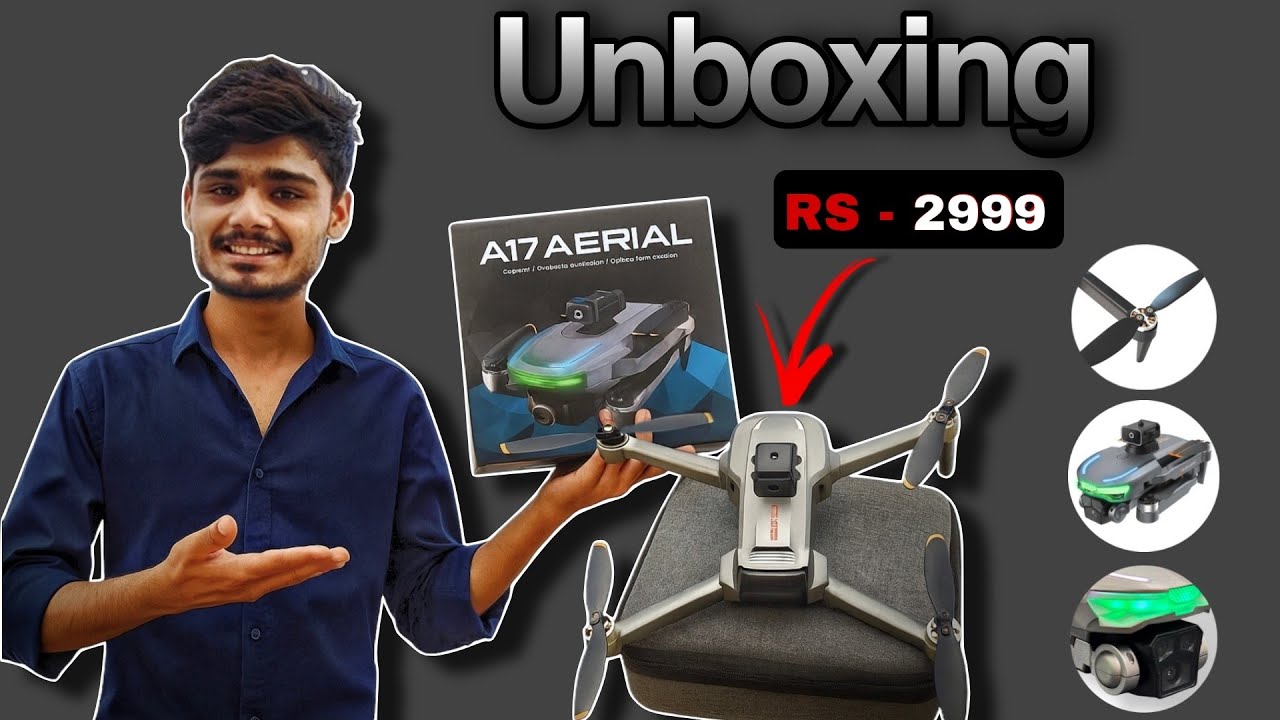 A17 aerial drone Brushless motor⚡ Best Foldable Drone with dual camera 🔥 under 3k 👍