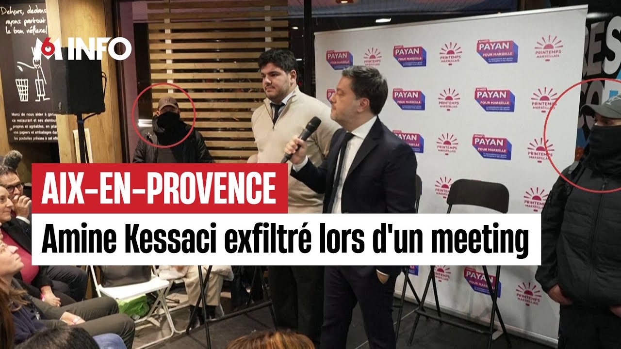 Aix-en-Provence : Amine Kessaci exfiltré lors d'un meeting