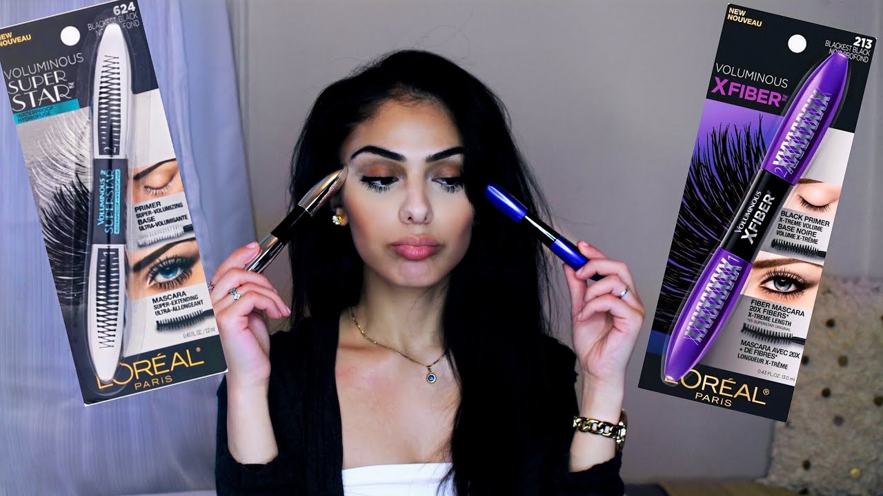 Loreal Voluminous X Fiber Mascara VS Loreal Voluminous Superstar Mascara - Review | Dana Dey