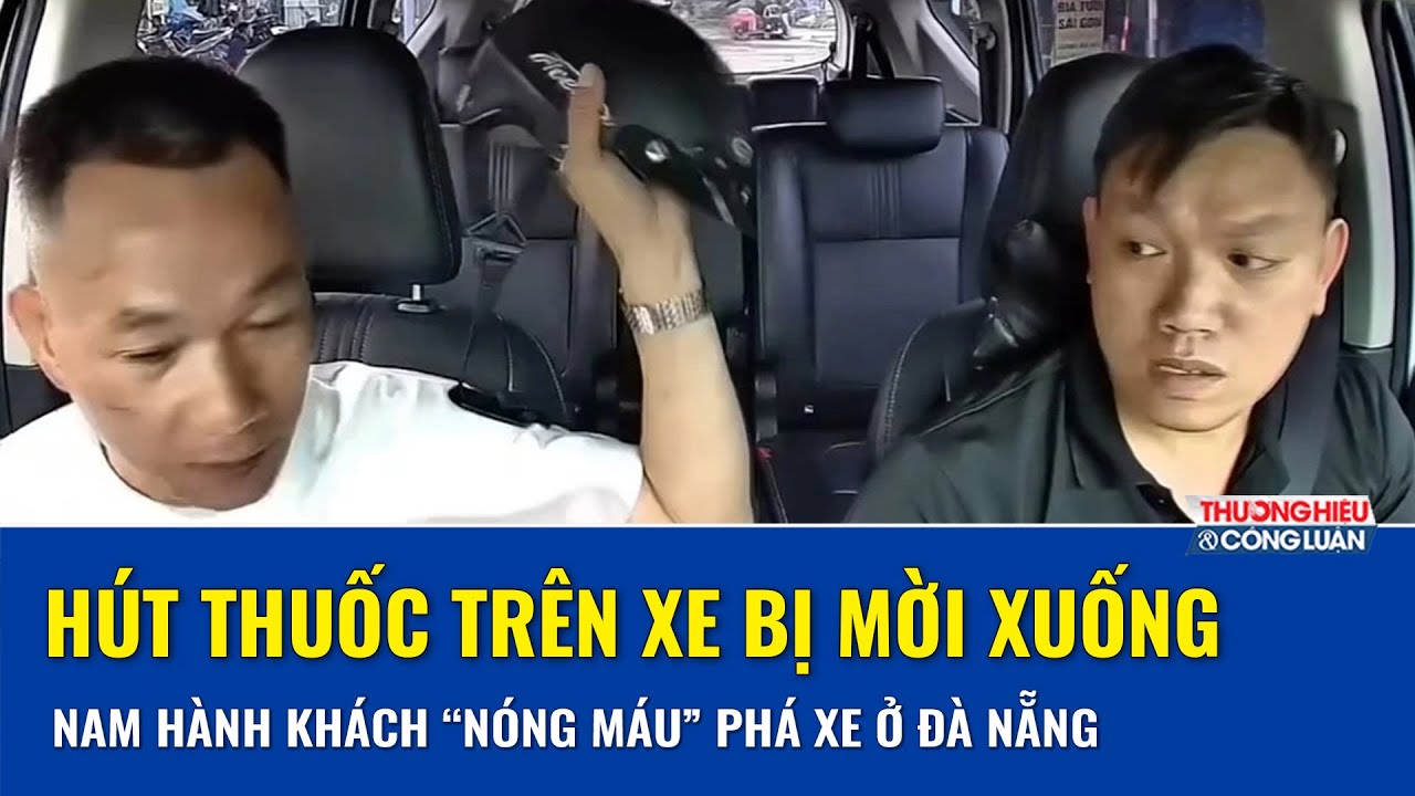 Hút thuốc trên xe bị mời xuống, nam hành khách “nóng máu” phá xe rồi ra tay với tài xế