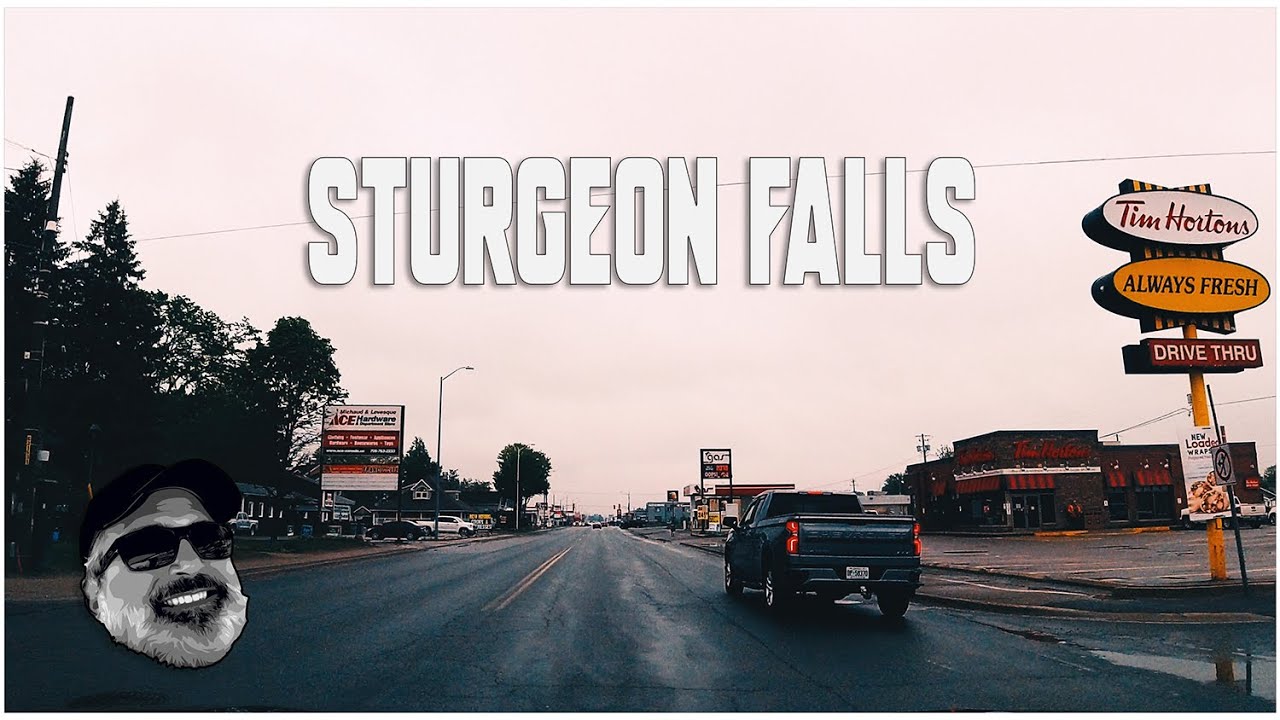Drive through Sturgeon Falls in 4K