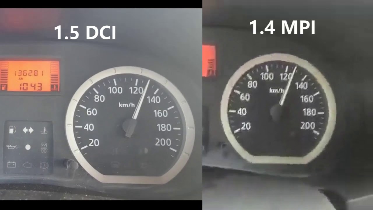 0-160  Logan 1.5 DCI 65 CP VS Logan 1.4 MPI 75 CP