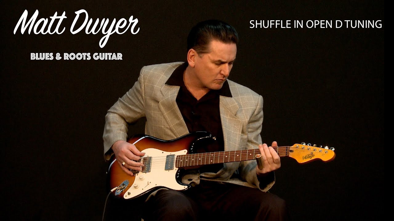 Matt Dwyer 12 Bar Shuffle in open D tuning.