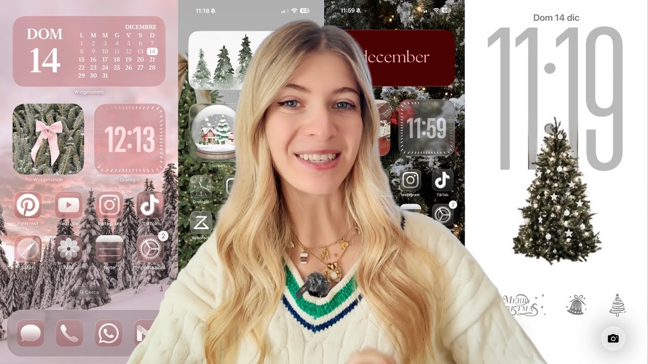 Personalizzo IPHONE | Aesthetic Christmas Theme 🎄