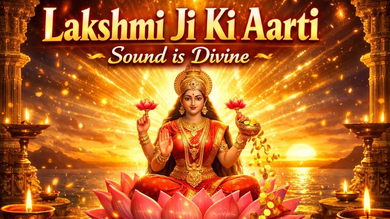 Lakshmi Ji 🪷 Ki Aarti | Very Powerful Devotional Aarti | Sound is Divine 🌺
