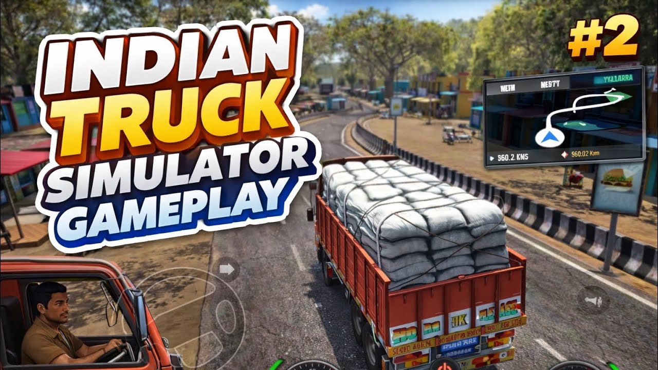 Indian truck simulator 3d gameplay 😮 dilivery to gujrat (jamnagar)
