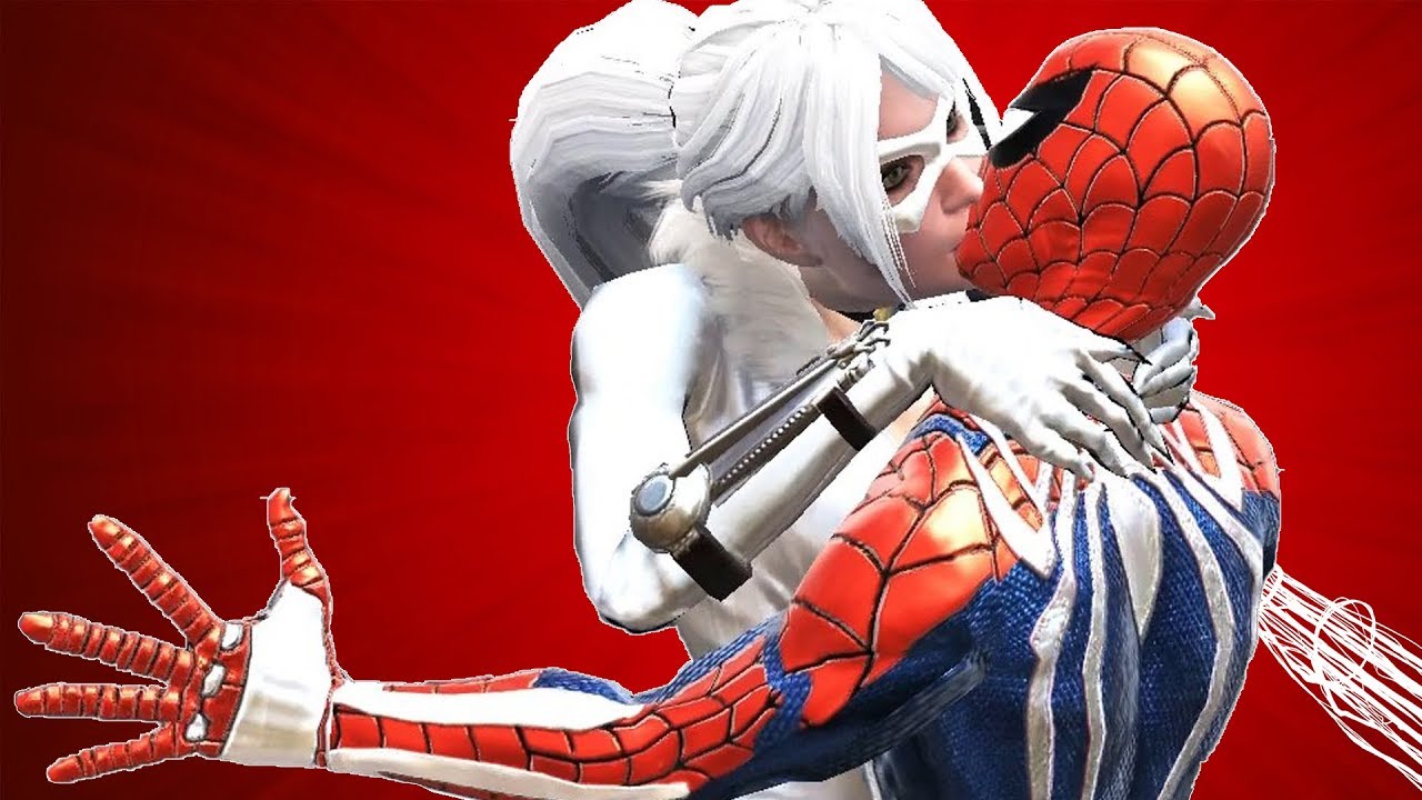 Spider-Man PS4 VS Black Cat (White Suit) Epic Battle