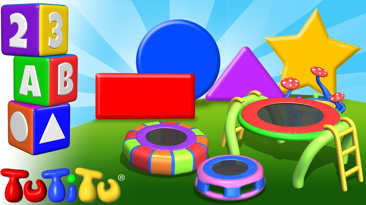 Trampolín - Bebés y niños pequeños que aprenden formas con los juguetes TuTiTu - TuTiTu Preescolar
