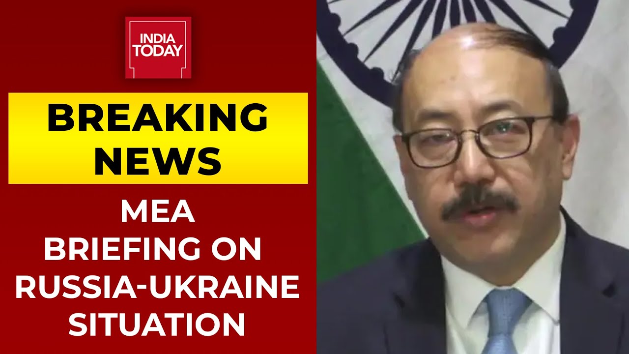 India's Foreign Secretary Harsh V Shringla Briefs Media On Bringing Back Indians From Ukraine