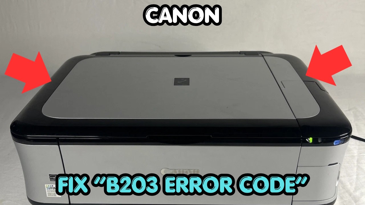 Jak naprawić kod błędu Canon B203?