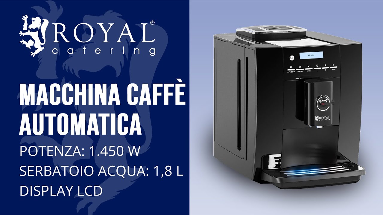Macchina caff&egrave; automatica con macinino Royal Catering RC-FACM | Presentazione del prodotto