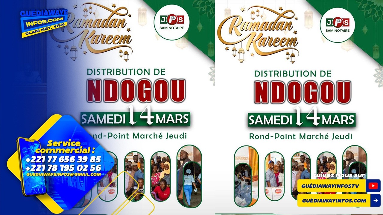 EN DIRECT : Distribution de Ndogou, avec La JPS communale de Sam Notaire