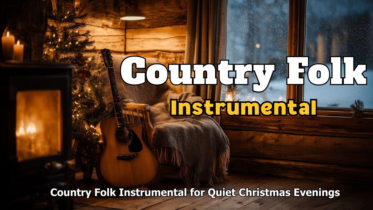[Country Folk Instrumental 36] Gentle acoustic guitar for Quiet Christmas Evenings 🎄