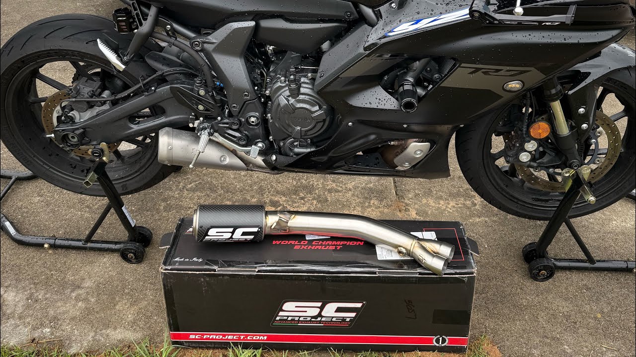 SC PROJECT CR-T (FULL EXHAUST) Unboxing for 2025 YAMAHA R7
