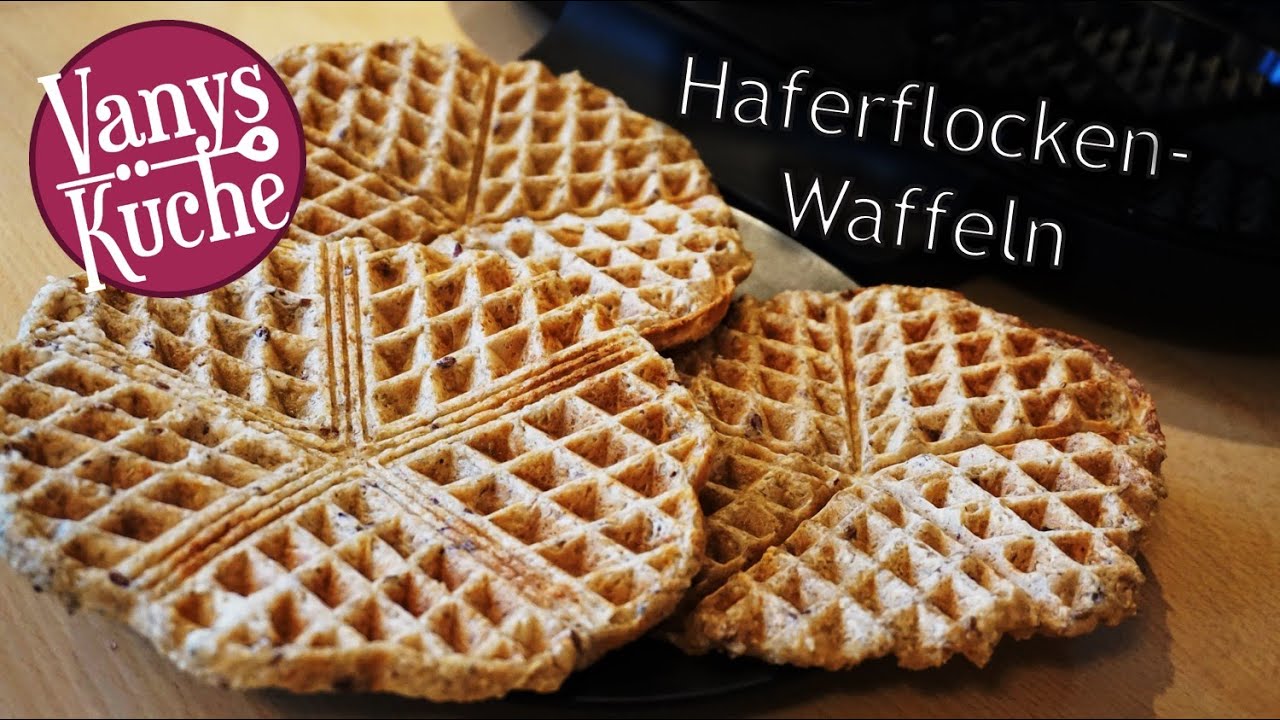 Haferflocken-Waffeln (gesund, lecker und schnell gemacht 🤩) glutenfrei und zuckerfrei!
