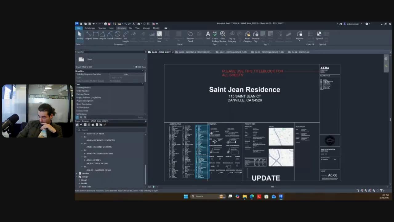 Architect Live: Drafting a Permit Set in Revit LT 2026