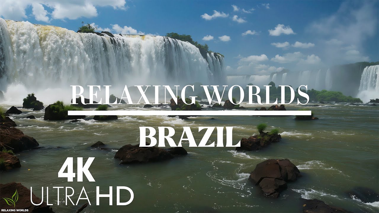 BRAZIL 🌎BR Amazing Beautiful Nature with Relaxing Music & Sounds, 4K Ultra HD | Relaxing World #5