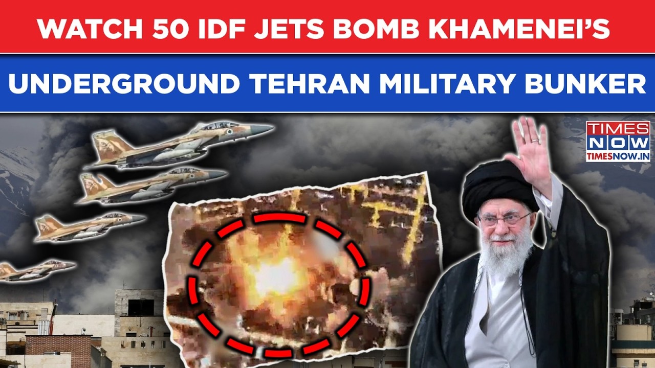 Iran War: Watch 50 IDF Jets Bomb Khamenei’s Underground Tehran Military Bunker Days After His Death