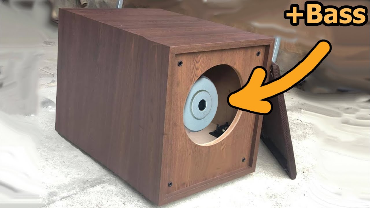 how to increase bass in speaker box design, no coils, capacitor