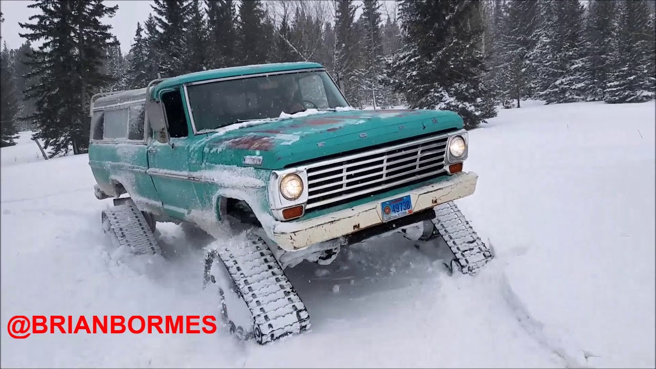 Fummins on Tracks in Deep Snow