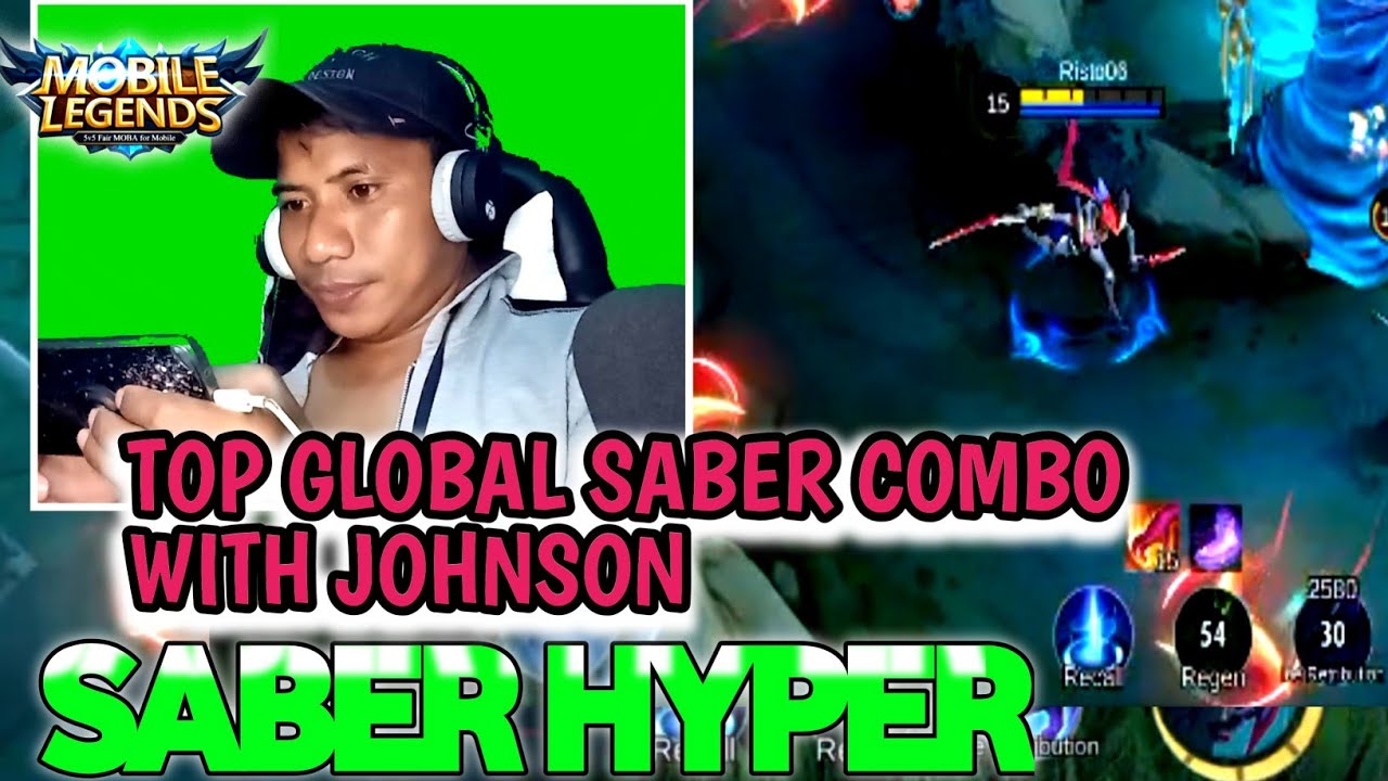 TOP GLOBAL SABER 2023 COMBO WITH TOP GLOBAL JOHNSONJOHNSON-mobile Legends Bang Bang bang