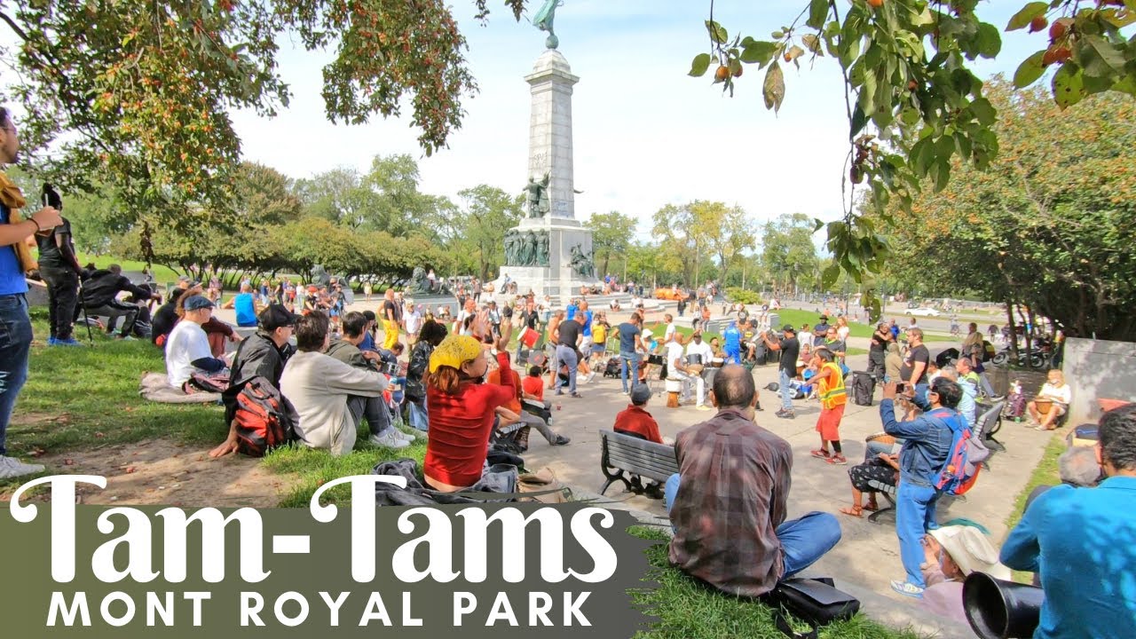 The Tam-Tams in Montreal on Mont-Royal Park Drumming & Dancing #tamtamsmontreal #montroyalpark