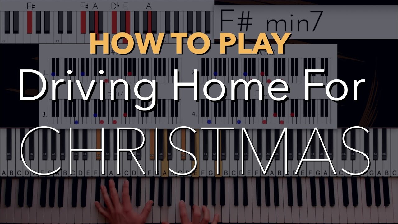 Как играть «Driving Home For Christmas» Криса Ри | Учебник по игре на фортепиано — Часть 1: Аккорды
