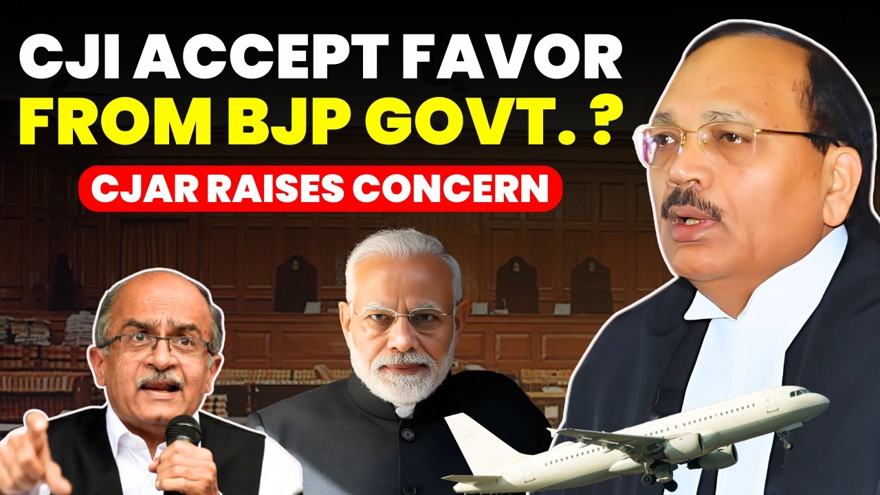 CJI ACCEPTS FAVORS FROM BJP GOVT.? CJAR RAISES CONCERN ON TRAVEL EXPENSES #supremecourtofindia