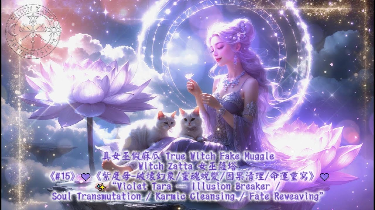 《#15》💜《紫度母-破壞幻象/靈魂蛻變/因果清理/命運重寫》✨ “Violet Tara”✨