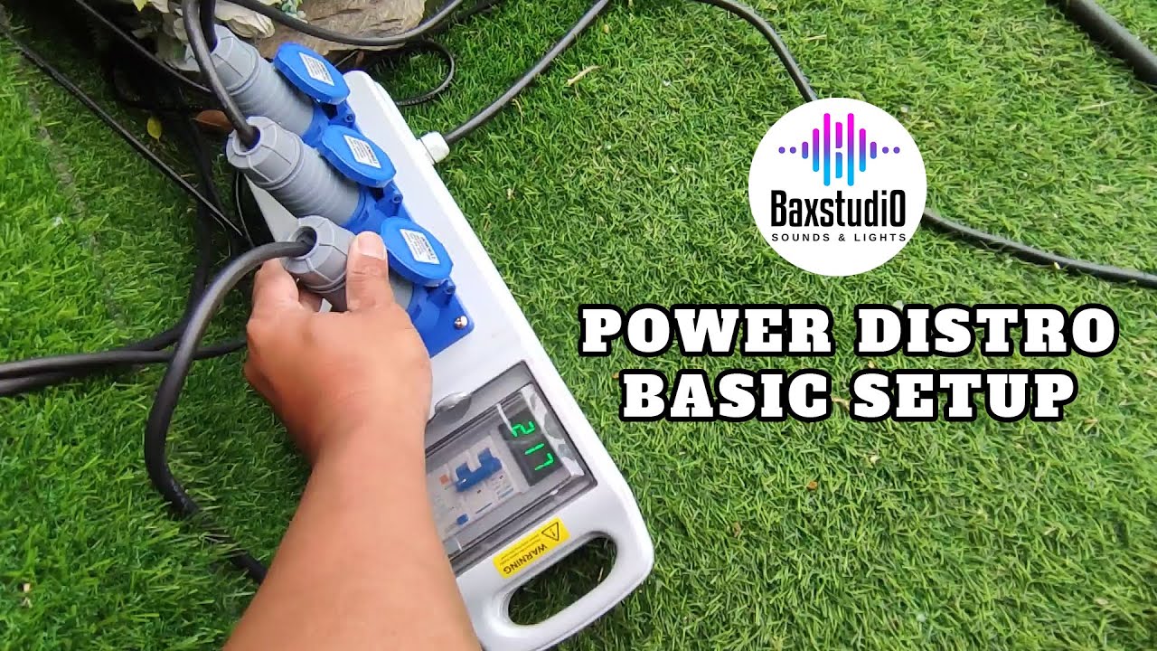 Power Distributor Basic Setup for Lights and Sounds