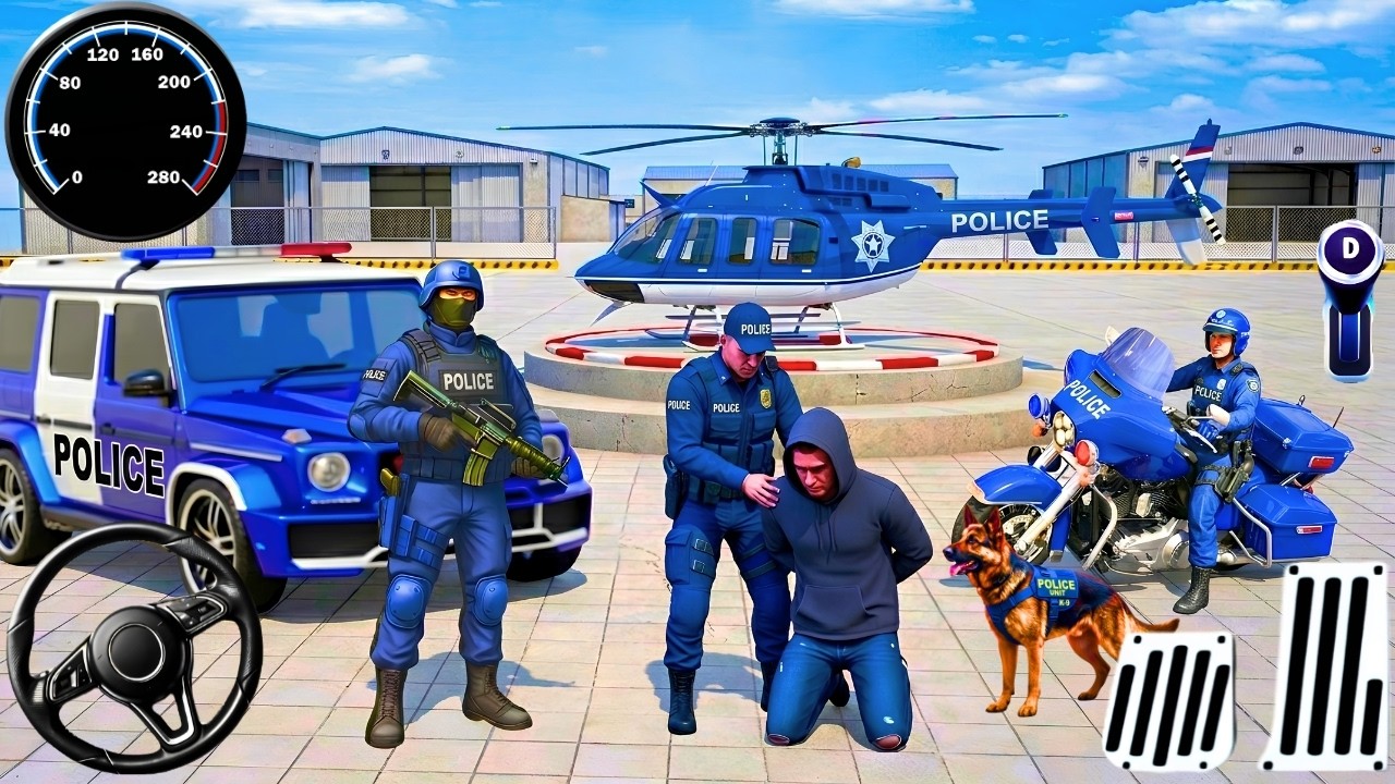 Police Car Chase Simulator 3D &ndash; Real City Cop Pursuit | Android Gameplay