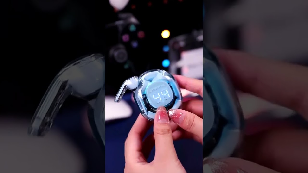 Ultrapods Pro True Wireless Earbuds with Display Transparent Design, Bluetooth 5 3 Water Proof