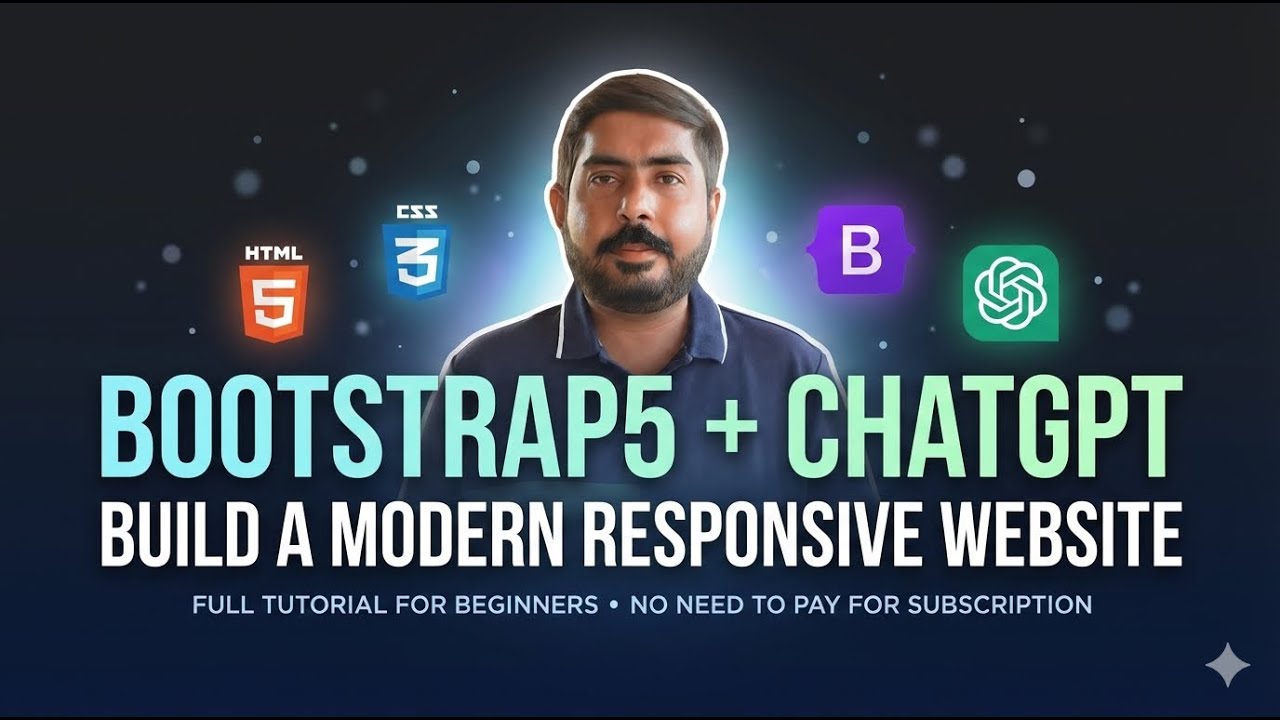 Stop Struggling with Bootstrap 5 & ChatGPT | Step-by-step tutorial for beginners