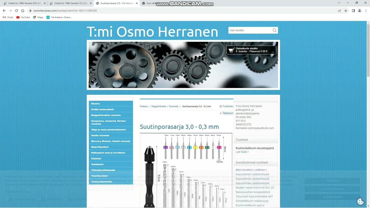 Kuinka selvittää tehon nosto jos kuutiotilavuus on sama  Yamaha 9,9 ~15 hv ja jammun tussahtalu