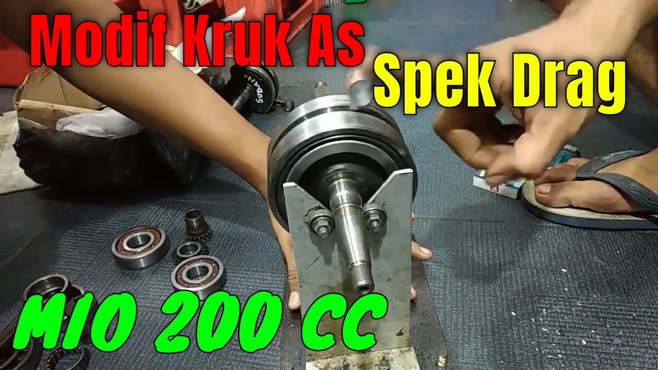 Modifikasi Kruk As Mio Drag 200 CC  II  @dychogarage