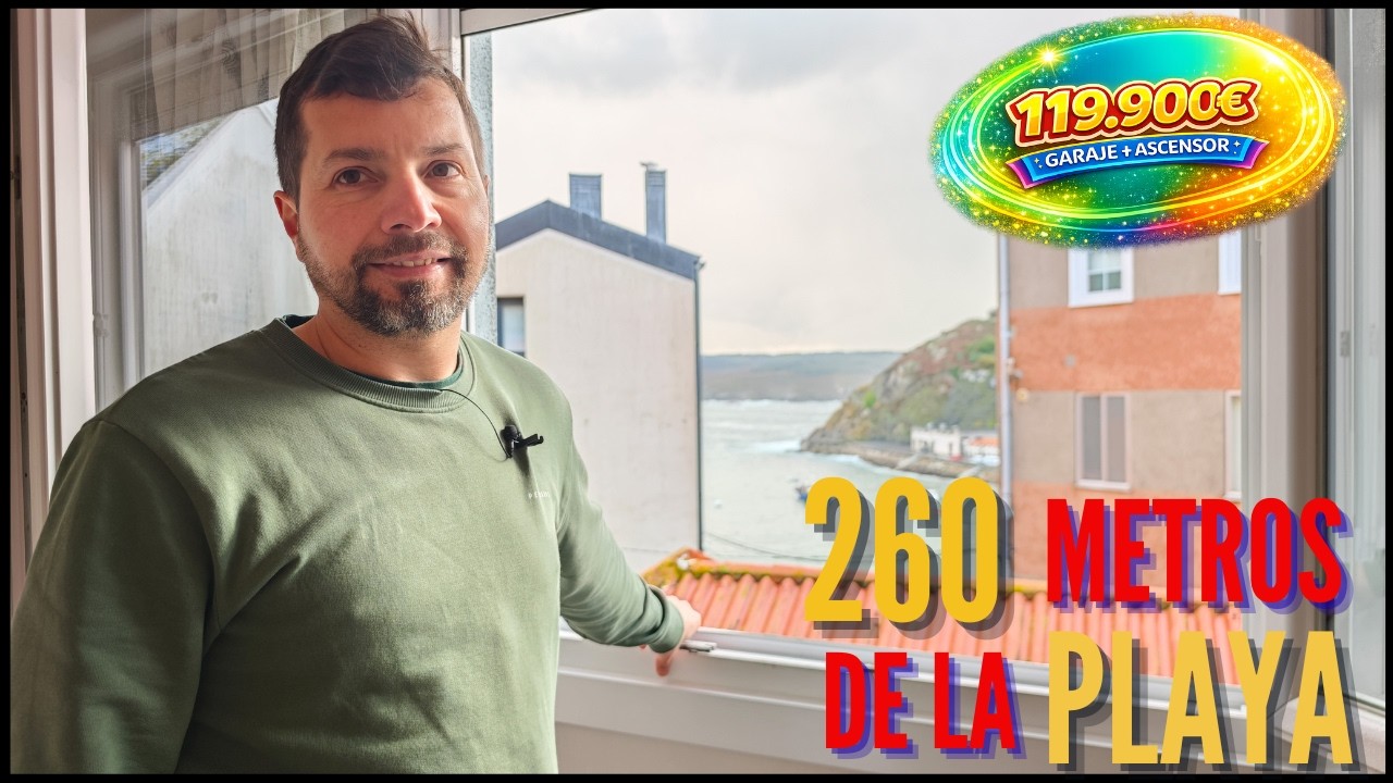 PISO en Malpica de Bergantiños a 260 metros de la PLAYA y 60 m del PUERTO con ASCENSOR por 119.900€!