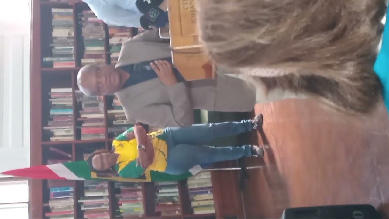 City of Johannesburg Executive Mayor , Dada Morero , re-opening the Joburg City Library