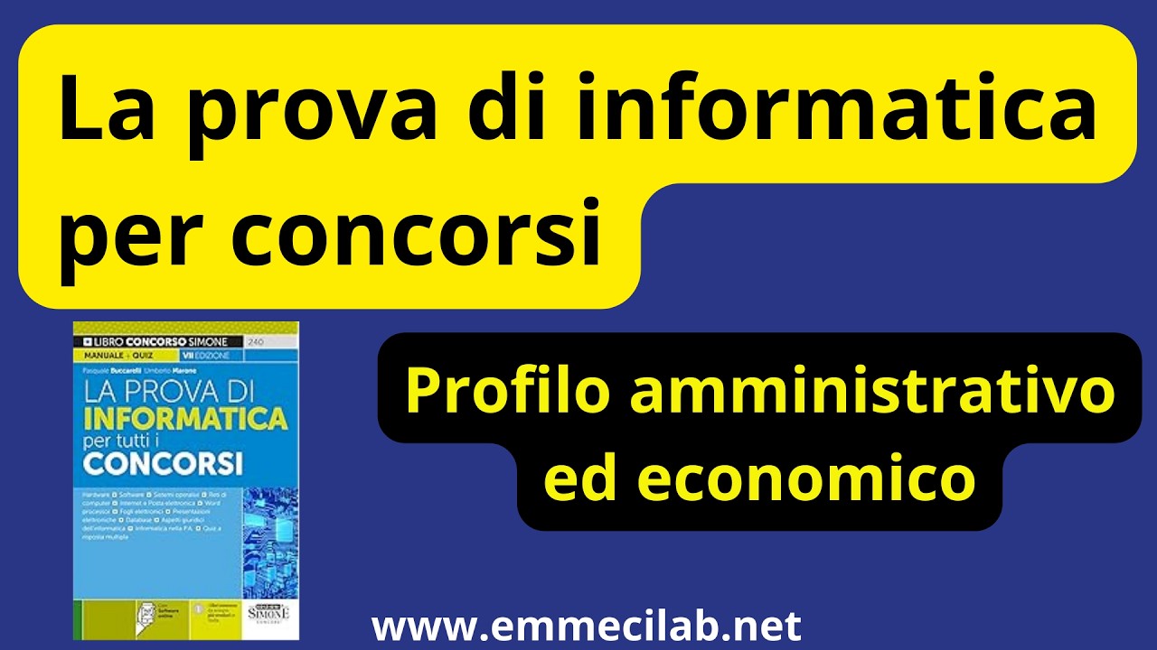 La prova di INFORMATICA per tutti i CONCORSI