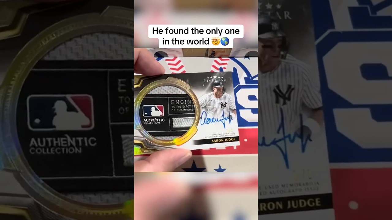 Aaron Judge 1/1 LOGOMAN!! 🔥 What an incredible pull!!