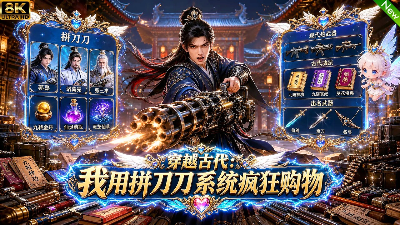 新剧动漫！📢穿越到古代，我激活购买商品系统，购买绝世功法和宗师召唤卡，废柴悄悄逆袭成了绝世大宗师！#动漫 #穿越 #逆袭 #anime
