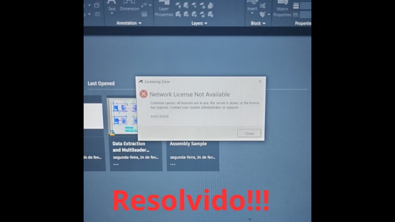 Como Resolver erro 
