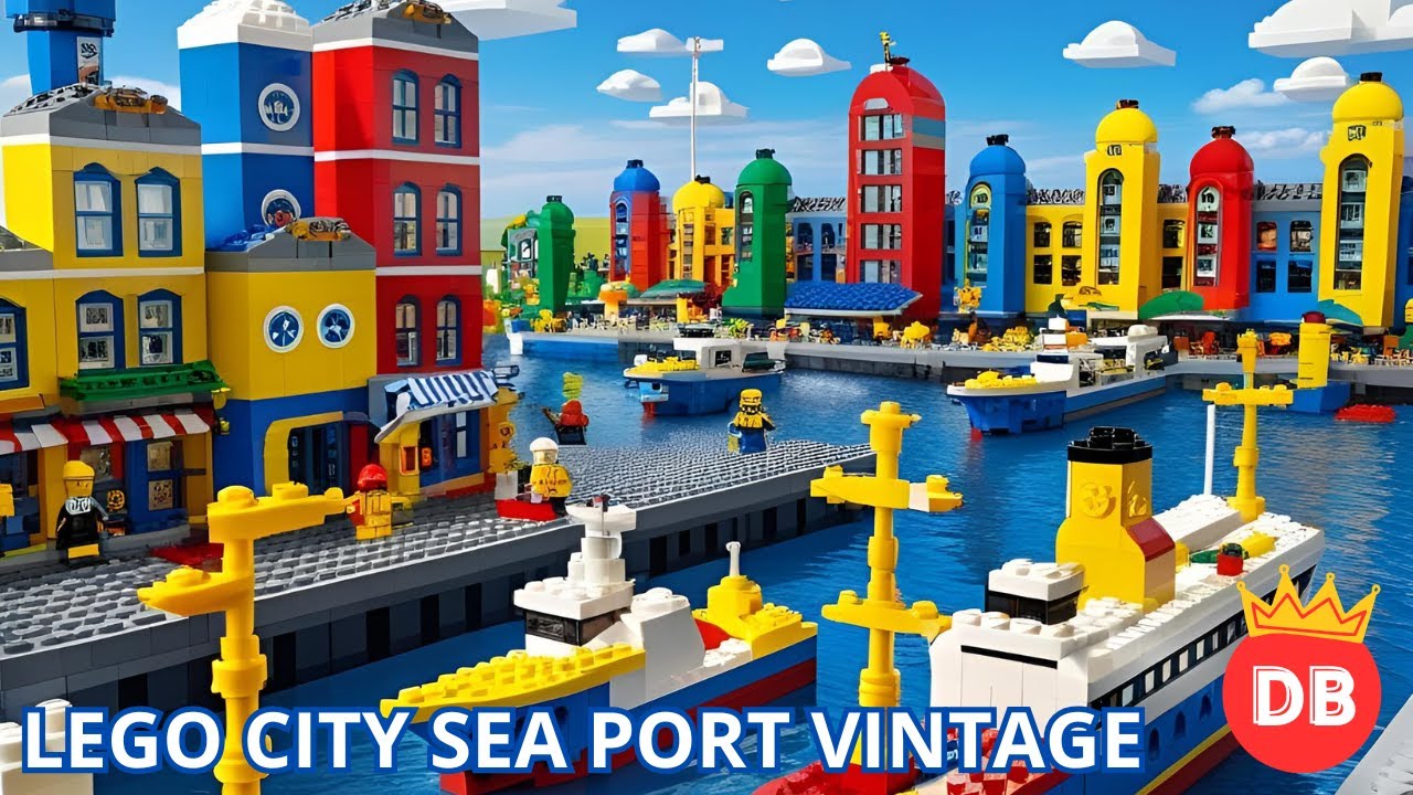 Costruisco il porto della mia città LEGO anni 80/90...riuscirò a farlo entrare?(Parte 4)