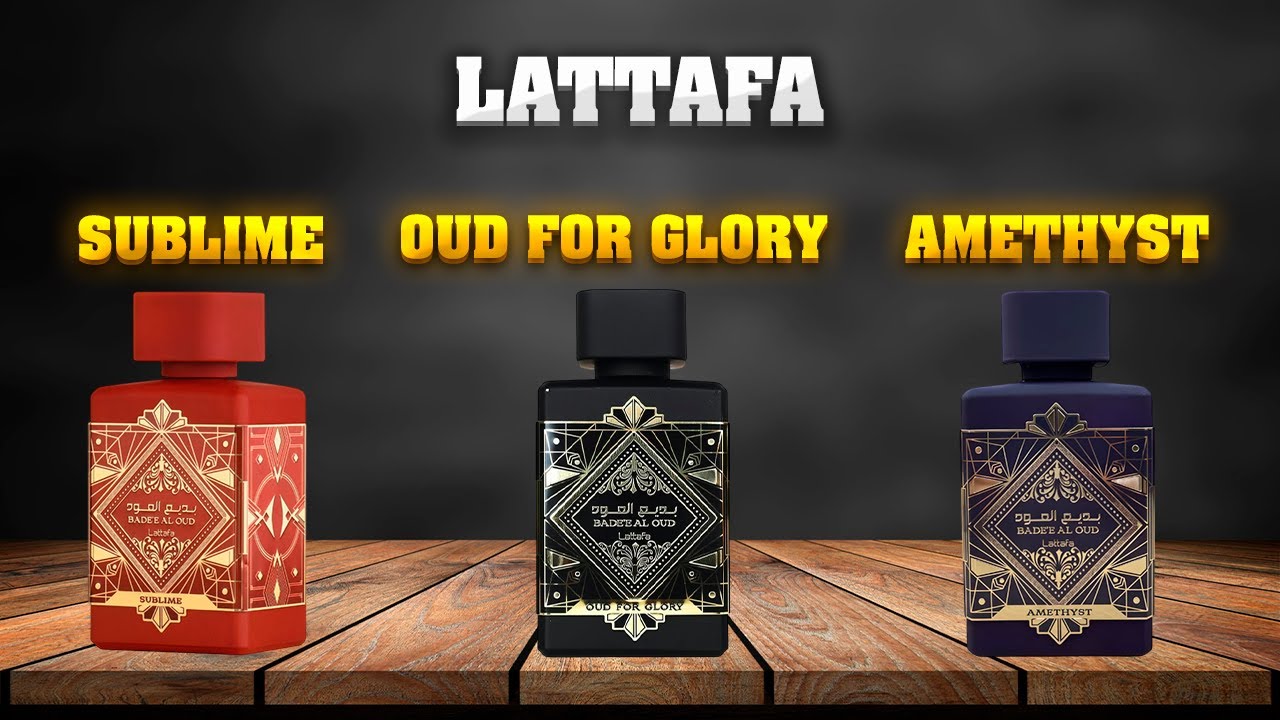 Lattafa Bade'e Al Oud Sublime, Amethyst, Oud for Glory. Мужской, арабский парфюм.