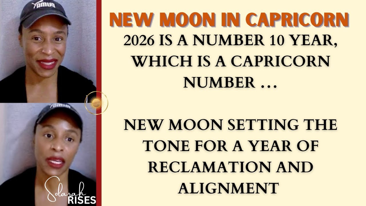 NEW MOON IN CAPRICORN: A MOON THAT SETS THE WHOLE MOOD FOR 2026 ✨