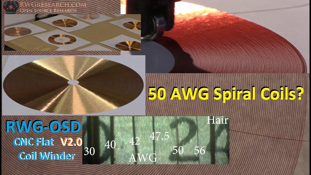Спиральные катушки 50 AWG? Обзор спиральных катушек. Станок для намотки плоских катушек с ЧПУ V2....