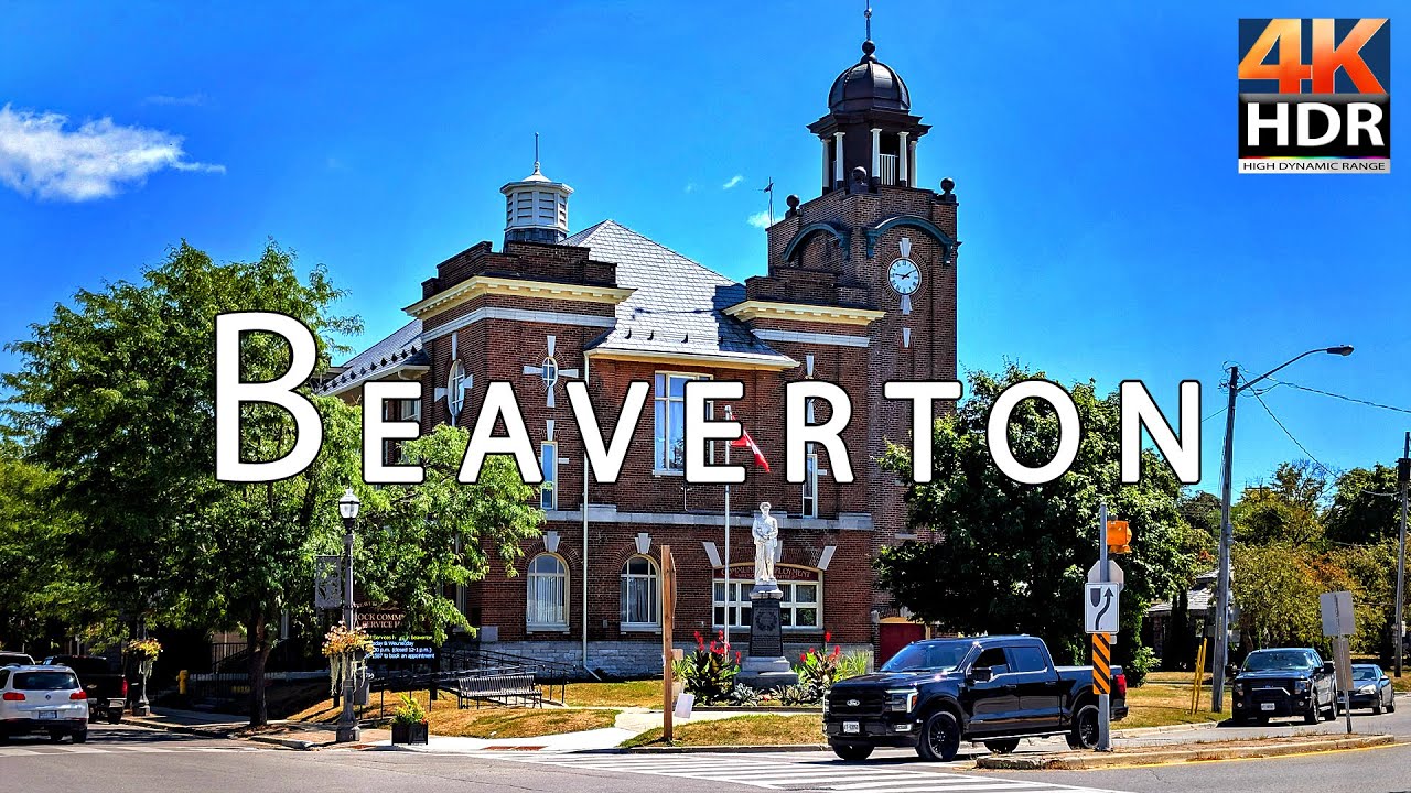 ✨Beaverton Ontario: A Scenic Canadian Township Of Beaverton Walking Tour 4K 60fps HDR