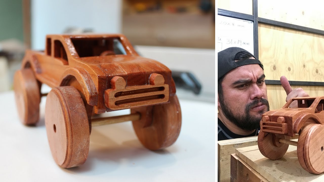 Monster truck de juguete - carpintería Dremel