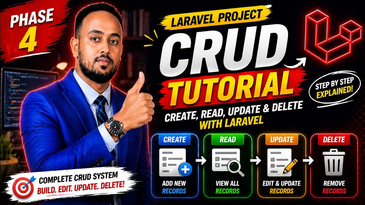 Laravel CRUD Tutorial (Phase 4) | Edit, Update & Delete System